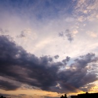 日常の夕景
