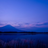 夜明けの富士
