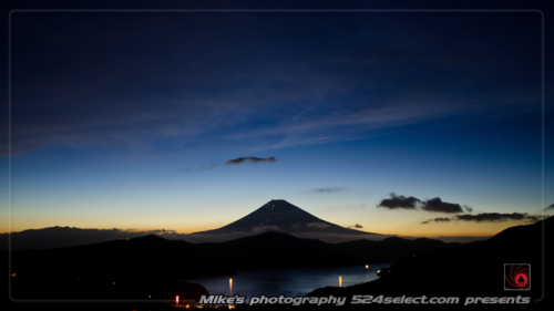 富士のある夕景色
