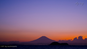 千葉から見た富士山
