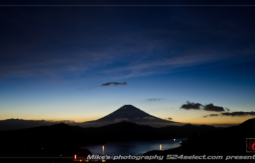 富士のある夕景色
