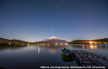 富士山と星空[山中湖 湖畔編]-Mt.Fuji Japan