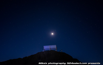 野島崎の星空〜流れ星が出迎える夜空とベンチから見る東の月！千葉県最南端の夜空に酔う冬の夜