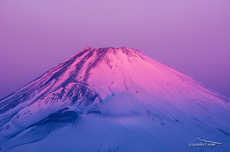 箱根からの朝焼け富士