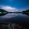 精進湖に映る月夜の富士山[Mt.Fuji Shojiko moonlight Japan]