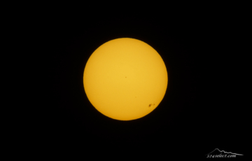 太陽の黒点の撮影